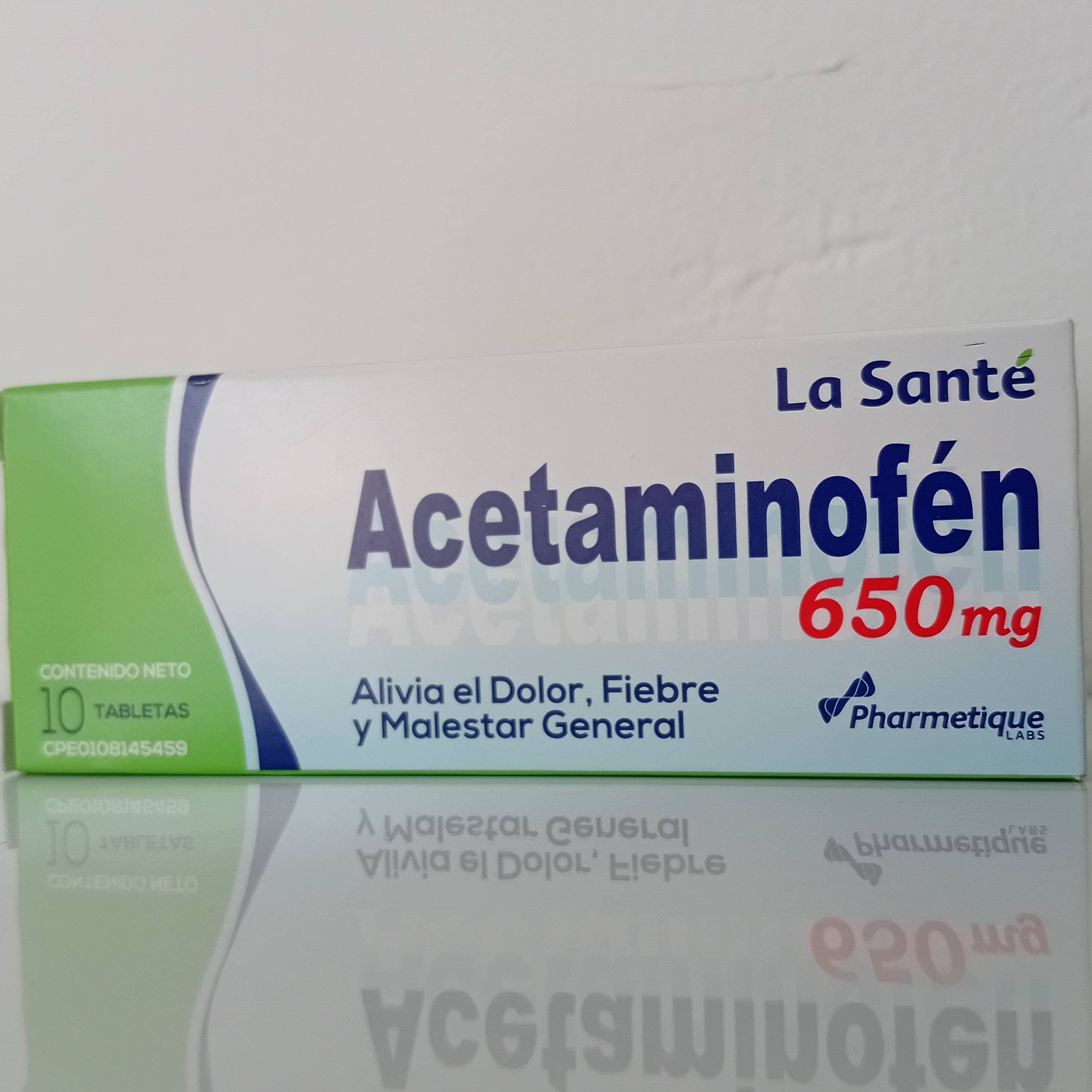 ACETAMINOFEN TAB 650 MG X 10 LA SANTE