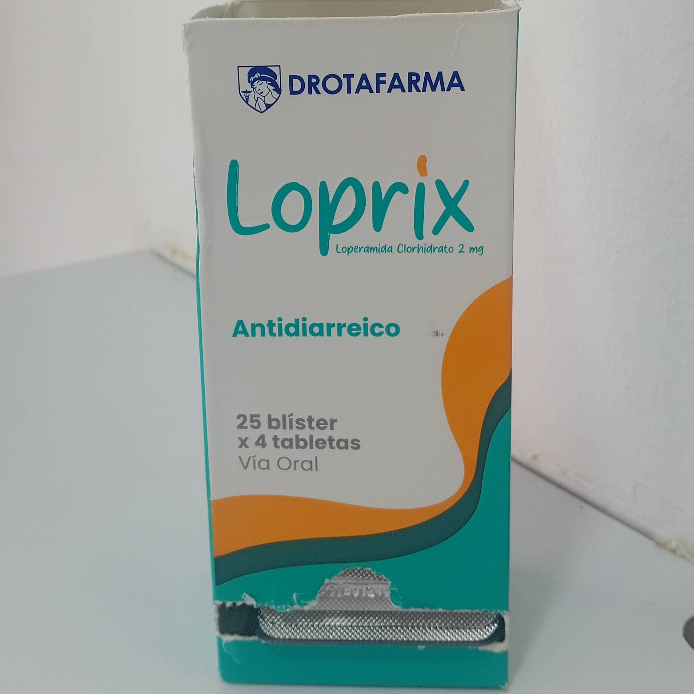 LOPRIX (LOPERAMIDA 2MG) BLISTER X 4 TAB (DROTAFARMA)