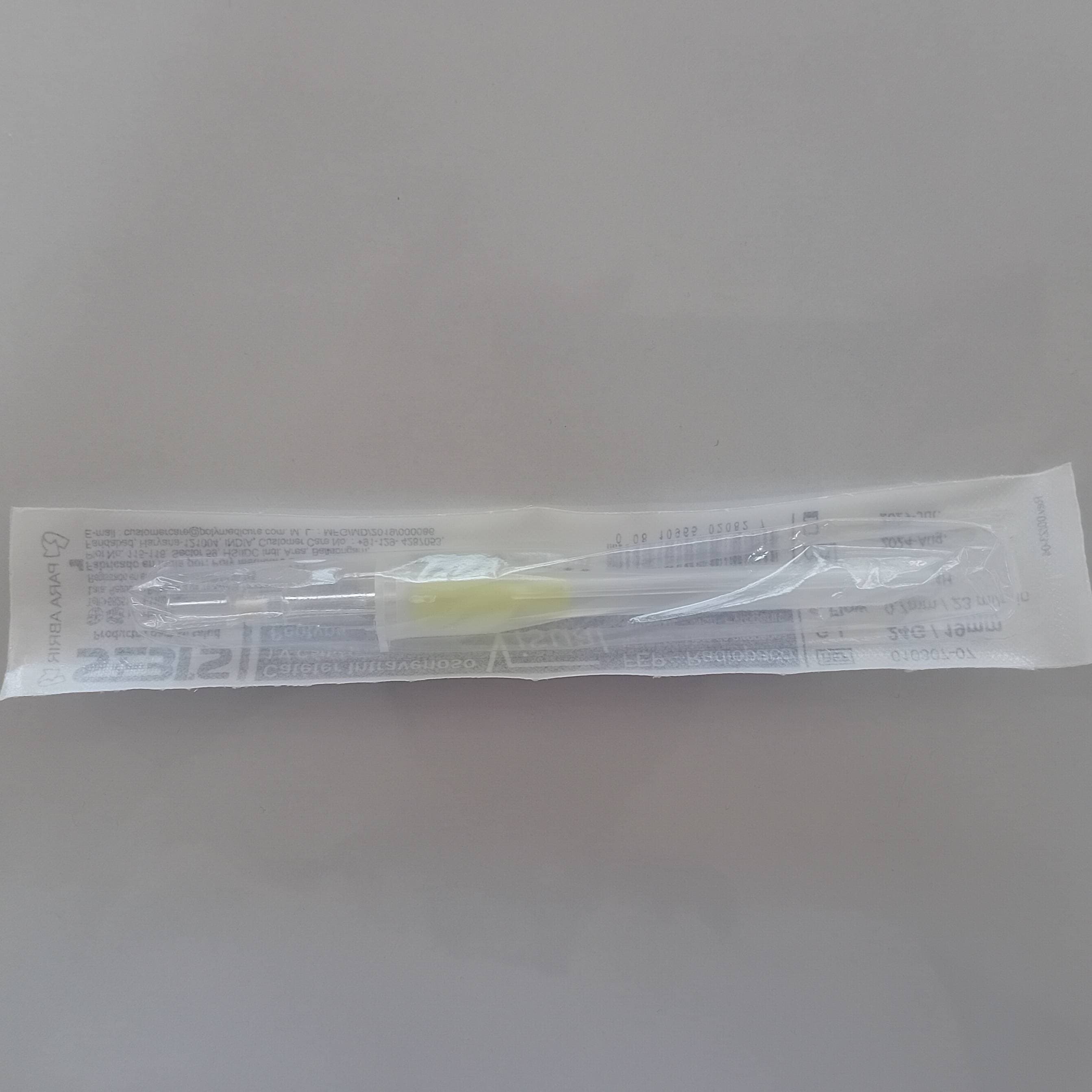 CATETER (JELCO) INTRAVENOSO VISUAL N 24G X 1 UND SEBIS
