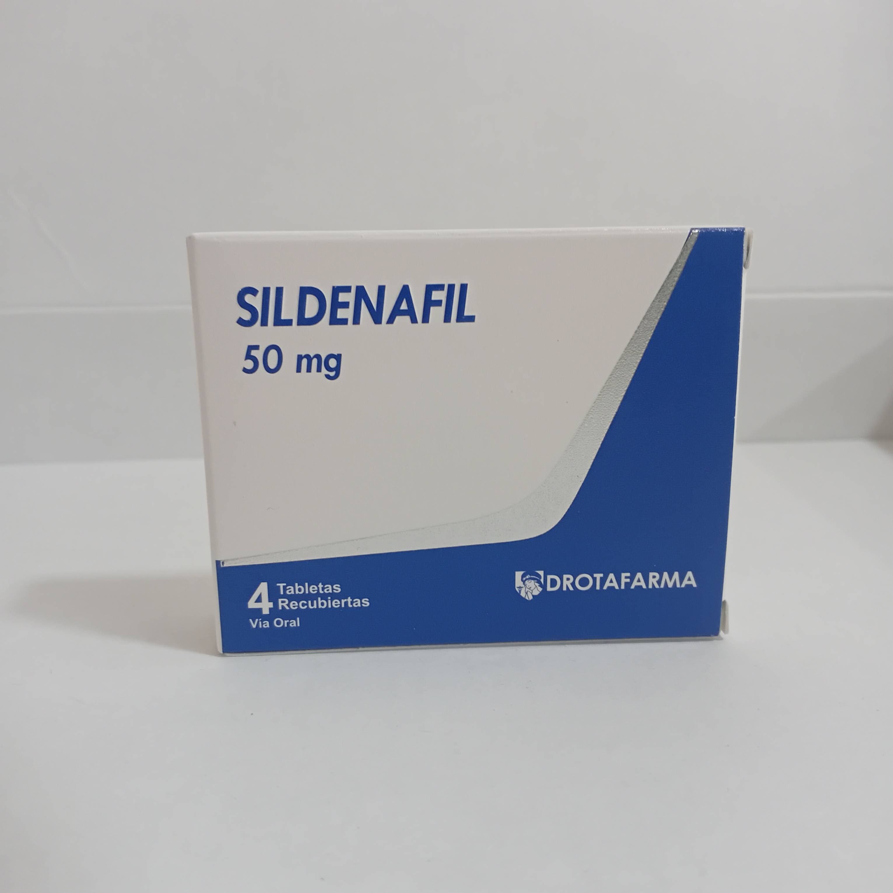 SILDENAFIL 50MG CAJA X 4 TAB (DROTAFARMA) IMP (E )